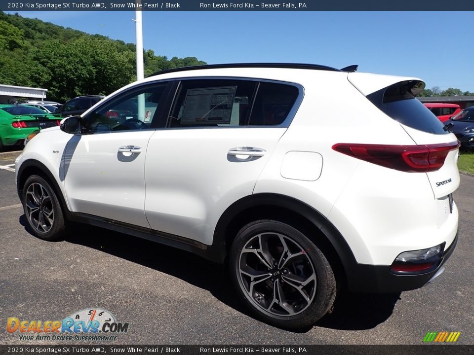 2020 Kia Sportage SX Turbo AWD Snow White Pearl / Black Photo #5