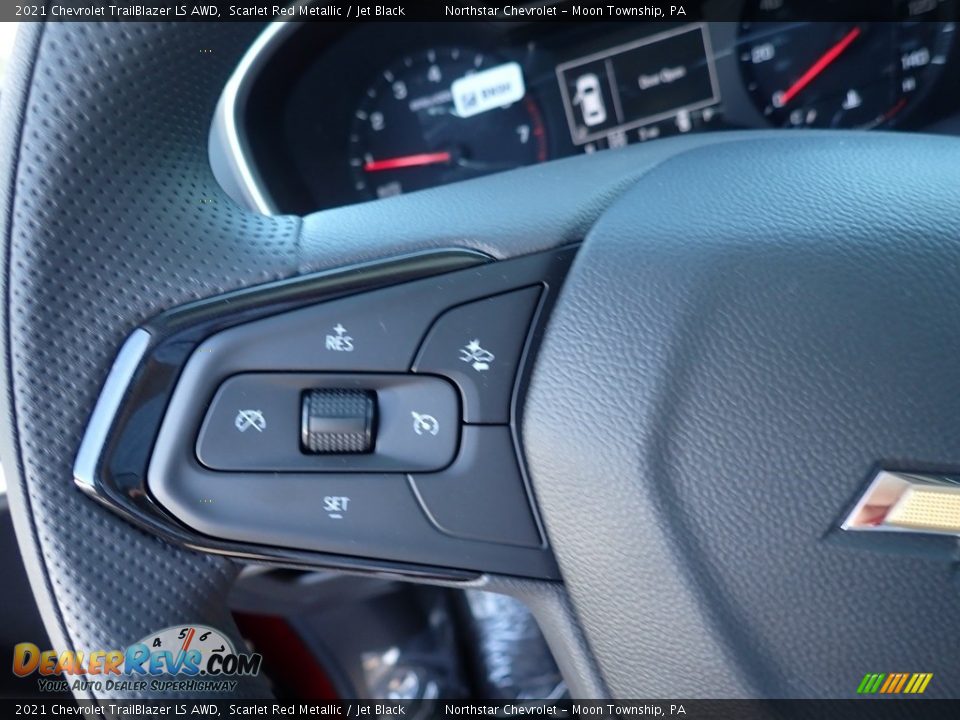2021 Chevrolet TrailBlazer LS AWD Scarlet Red Metallic / Jet Black Photo #18