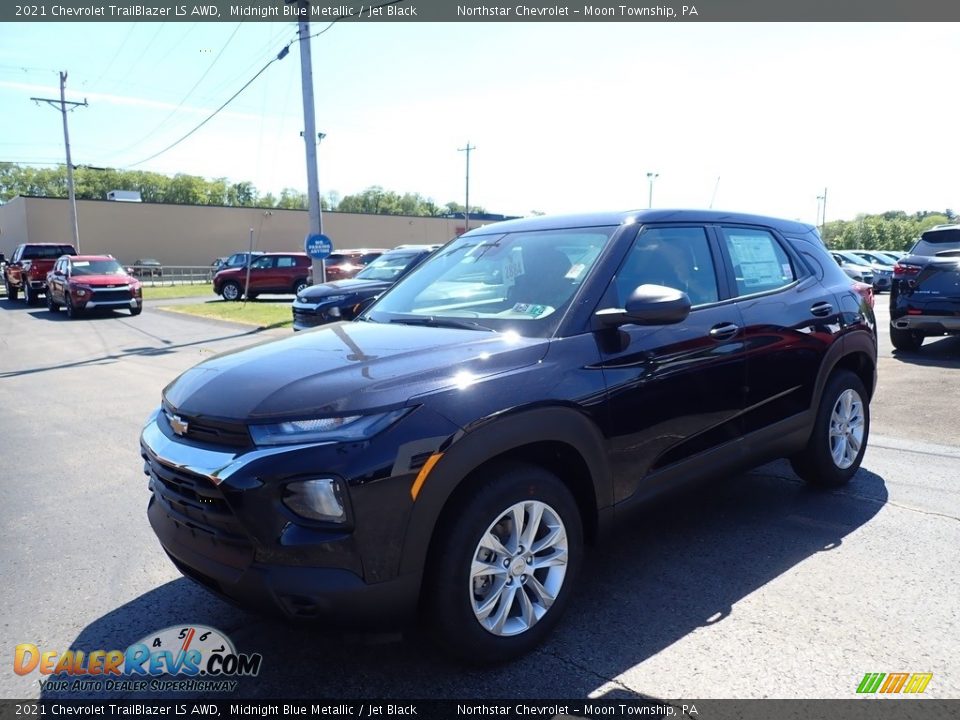 2021 Chevrolet Trailblazer LS AWD Midnight Blue Metallic / Jet Black Photo #1