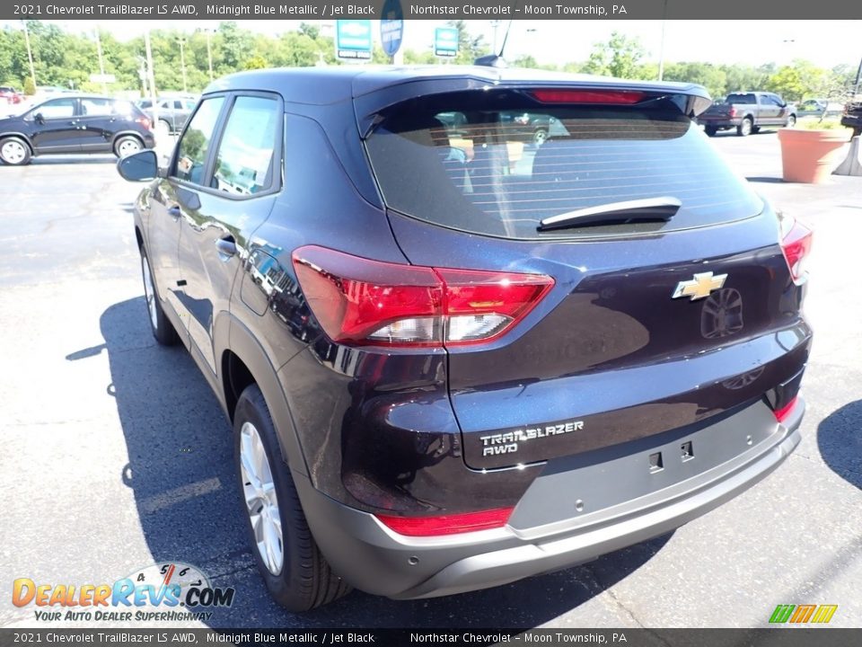 2021 Chevrolet Trailblazer LS AWD Midnight Blue Metallic / Jet Black Photo #3