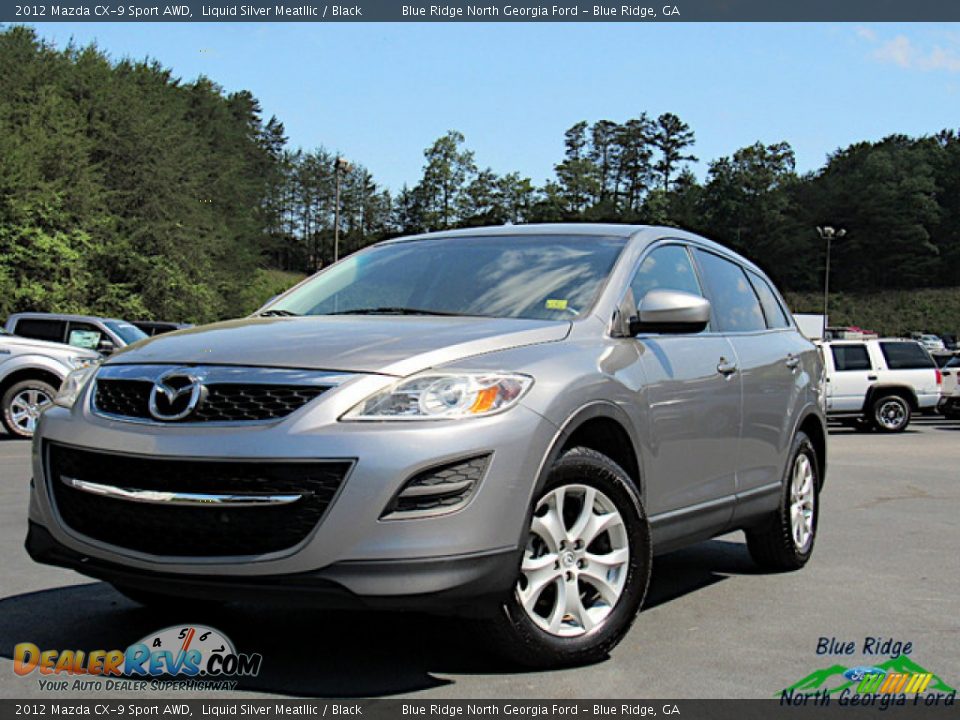 2012 Mazda CX-9 Sport AWD Liquid Silver Meatllic / Black Photo #1