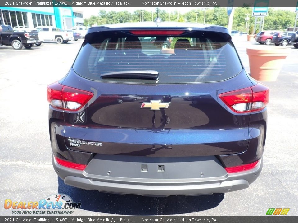 2021 Chevrolet Trailblazer LS AWD Midnight Blue Metallic / Jet Black Photo #4