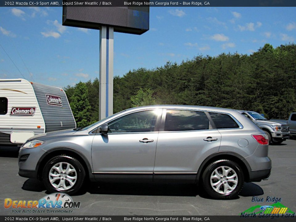 2012 Mazda CX-9 Sport AWD Liquid Silver Meatllic / Black Photo #2