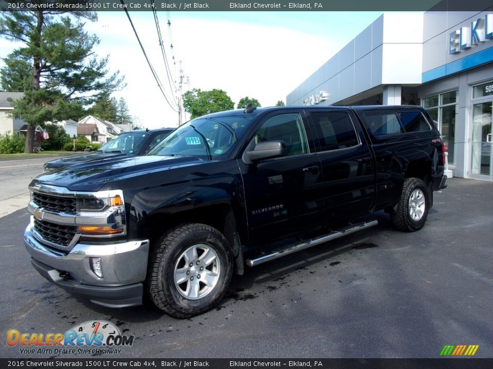 2016 Chevrolet Silverado 1500 LT Crew Cab 4x4 Black / Jet Black Photo #1