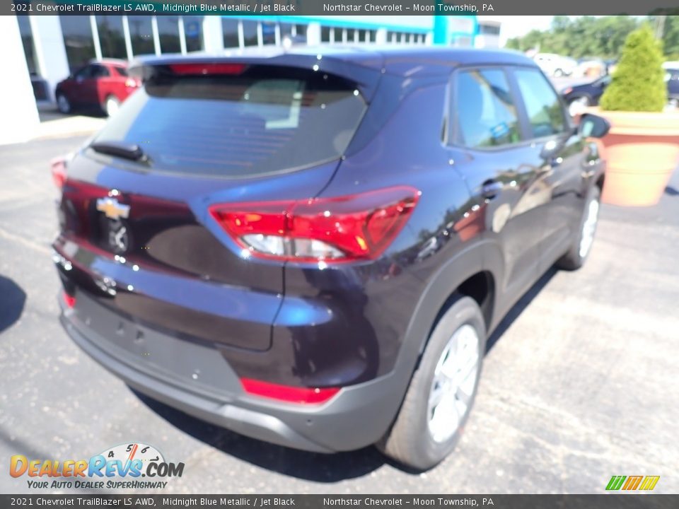 2021 Chevrolet Trailblazer LS AWD Midnight Blue Metallic / Jet Black Photo #5