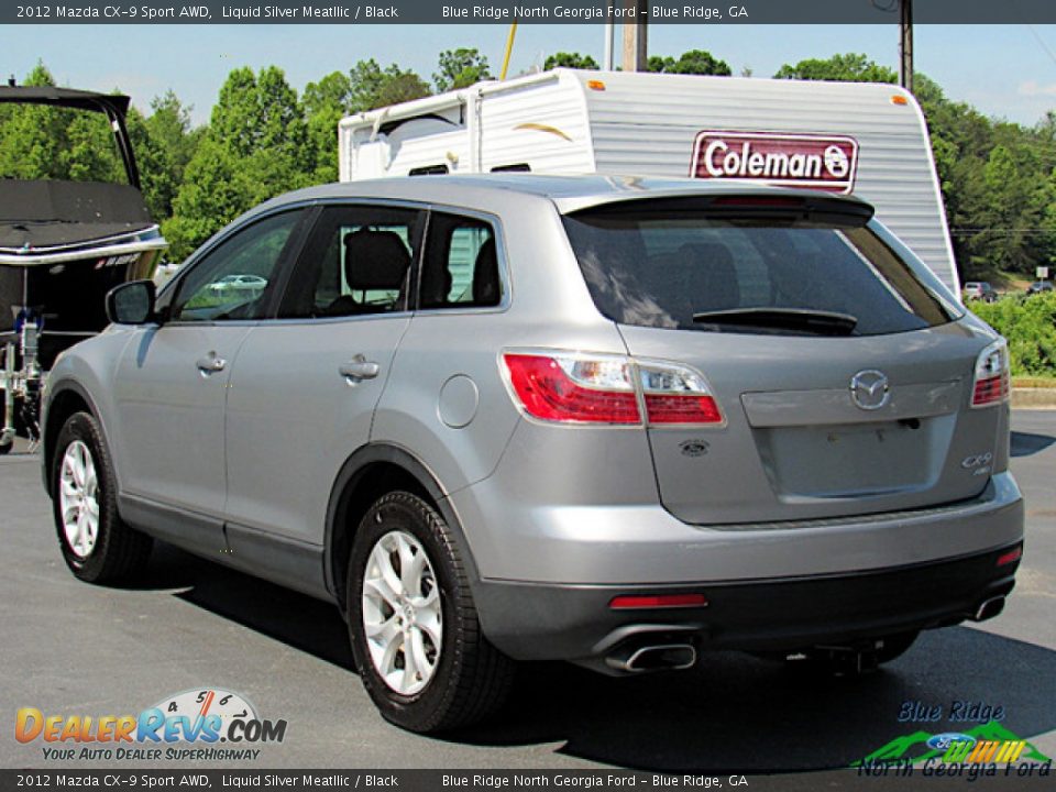 2012 Mazda CX-9 Sport AWD Liquid Silver Meatllic / Black Photo #3