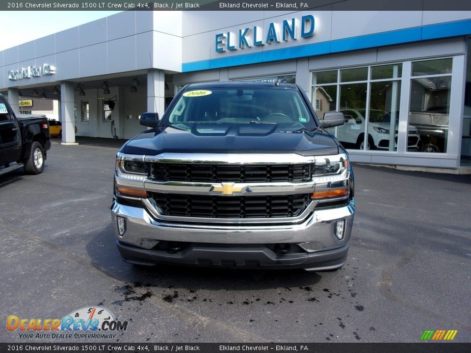 2016 Chevrolet Silverado 1500 LT Crew Cab 4x4 Black / Jet Black Photo #2