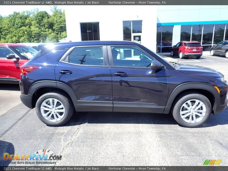 2021 Chevrolet Trailblazer LS AWD Midnight Blue Metallic / Jet Black Photo #6