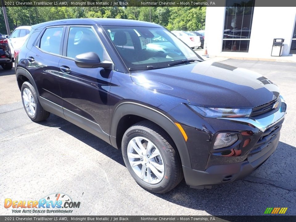 2021 Chevrolet Trailblazer LS AWD Midnight Blue Metallic / Jet Black Photo #7