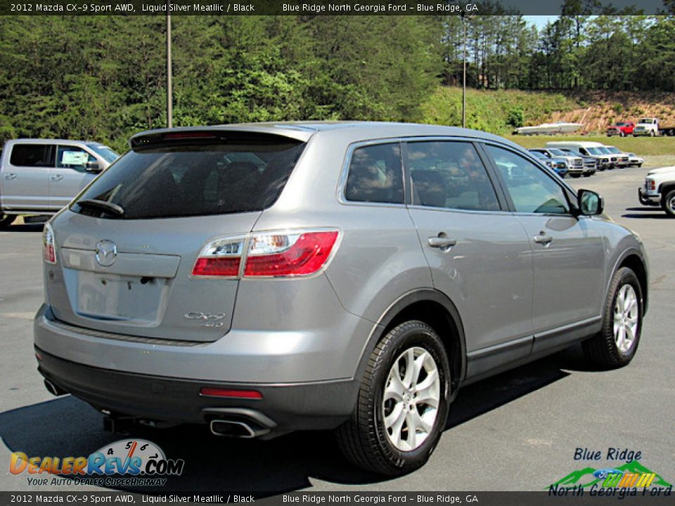 2012 Mazda CX-9 Sport AWD Liquid Silver Meatllic / Black Photo #5