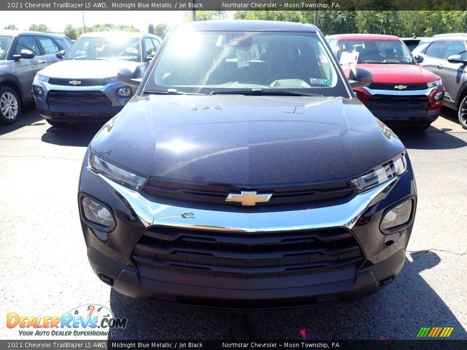 2021 Chevrolet Trailblazer LS AWD Midnight Blue Metallic / Jet Black Photo #8