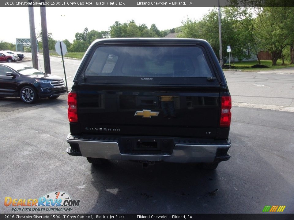 2016 Chevrolet Silverado 1500 LT Crew Cab 4x4 Black / Jet Black Photo #5