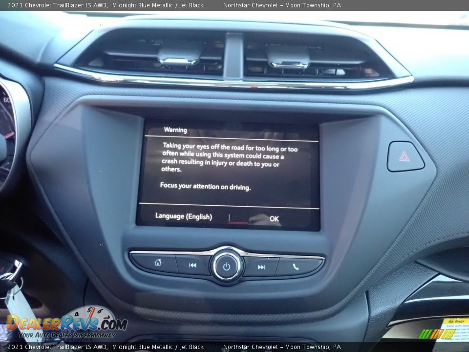 2021 Chevrolet TrailBlazer LS AWD Midnight Blue Metallic / Jet Black Photo #16