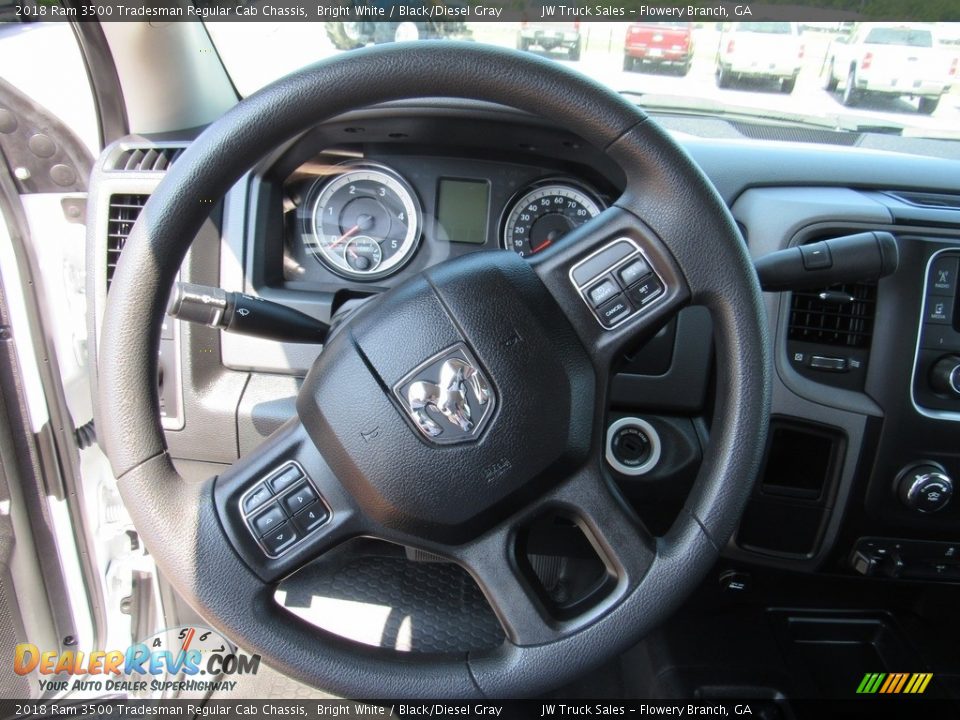 2018 Ram 3500 Tradesman Regular Cab Chassis Bright White / Black/Diesel Gray Photo #24