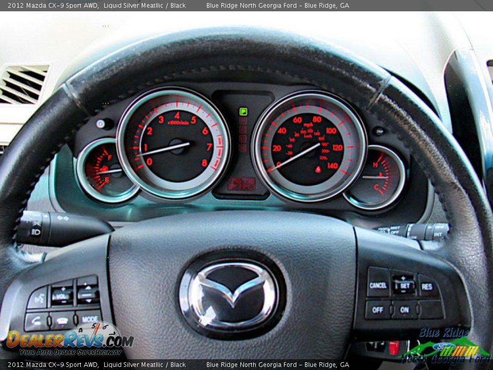 2012 Mazda CX-9 Sport AWD Steering Wheel Photo #19