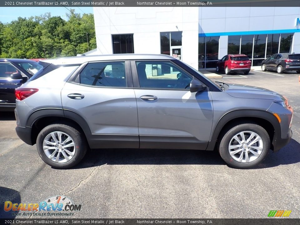 2021 Chevrolet Trailblazer LS AWD Satin Steel Metallic / Jet Black Photo #7