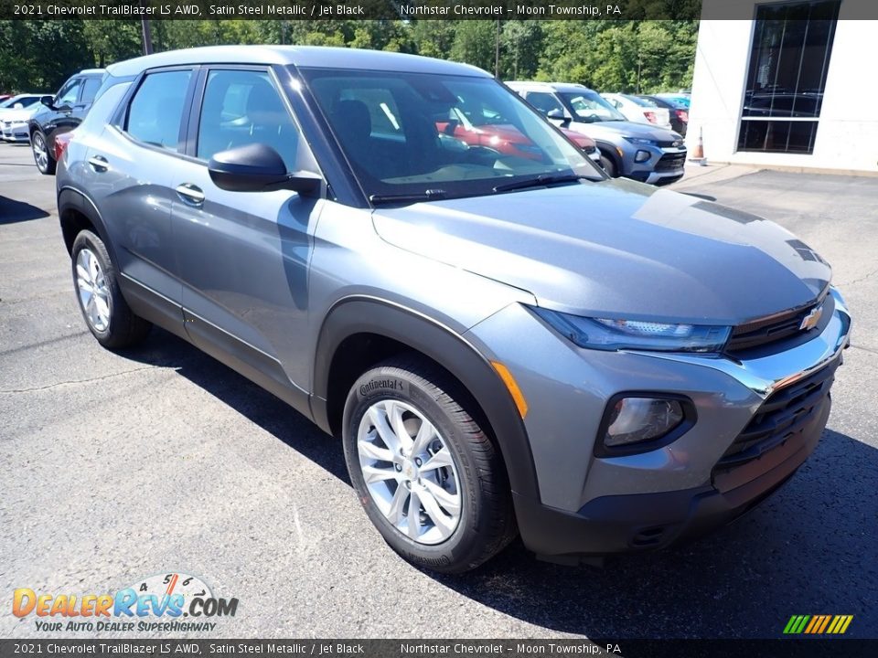 2021 Chevrolet Trailblazer LS AWD Satin Steel Metallic / Jet Black Photo #8