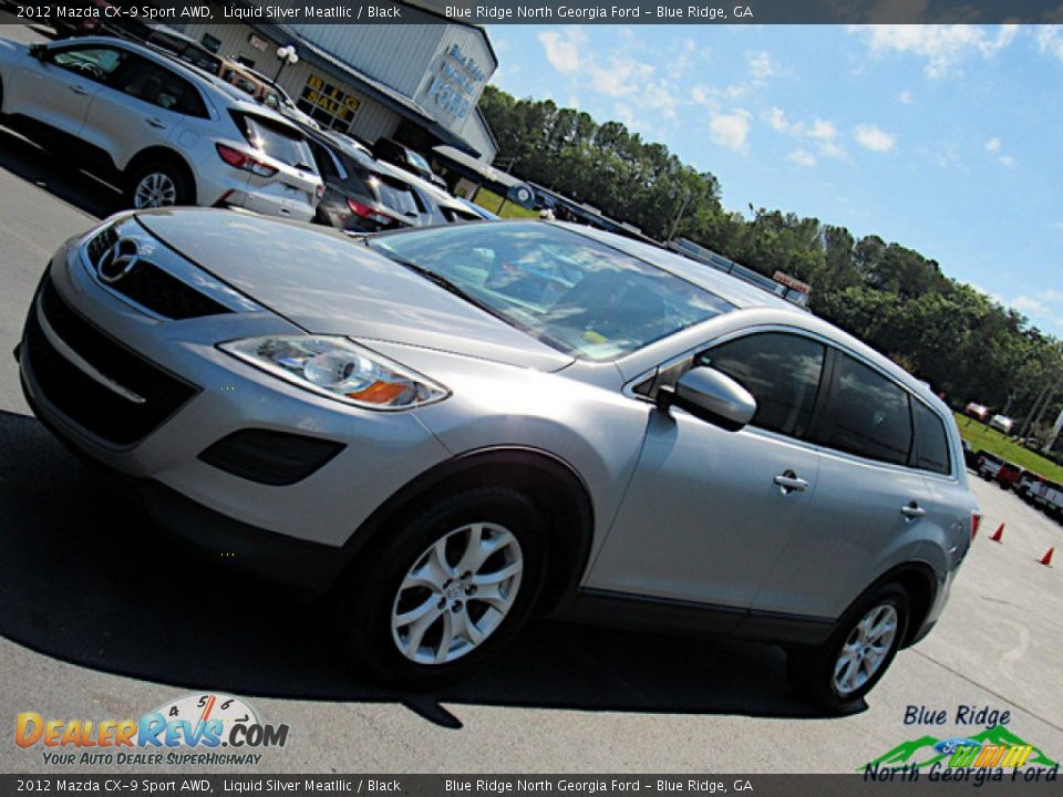 2012 Mazda CX-9 Sport AWD Liquid Silver Meatllic / Black Photo #30