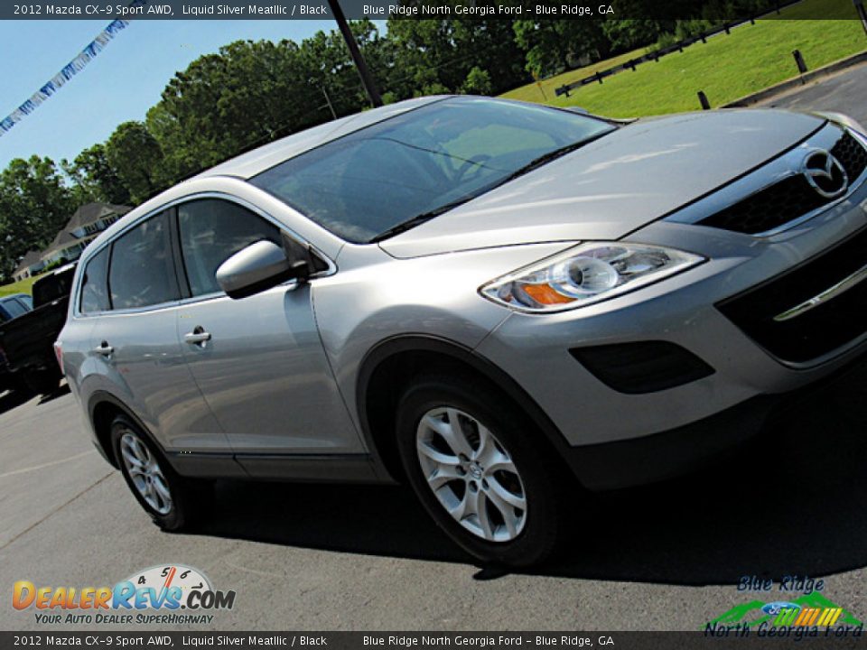 2012 Mazda CX-9 Sport AWD Liquid Silver Meatllic / Black Photo #31