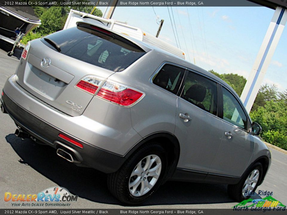 2012 Mazda CX-9 Sport AWD Liquid Silver Meatllic / Black Photo #32