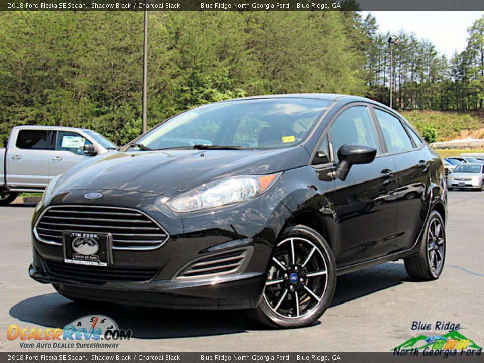 2018 Ford Fiesta SE Sedan Shadow Black / Charcoal Black Photo #1