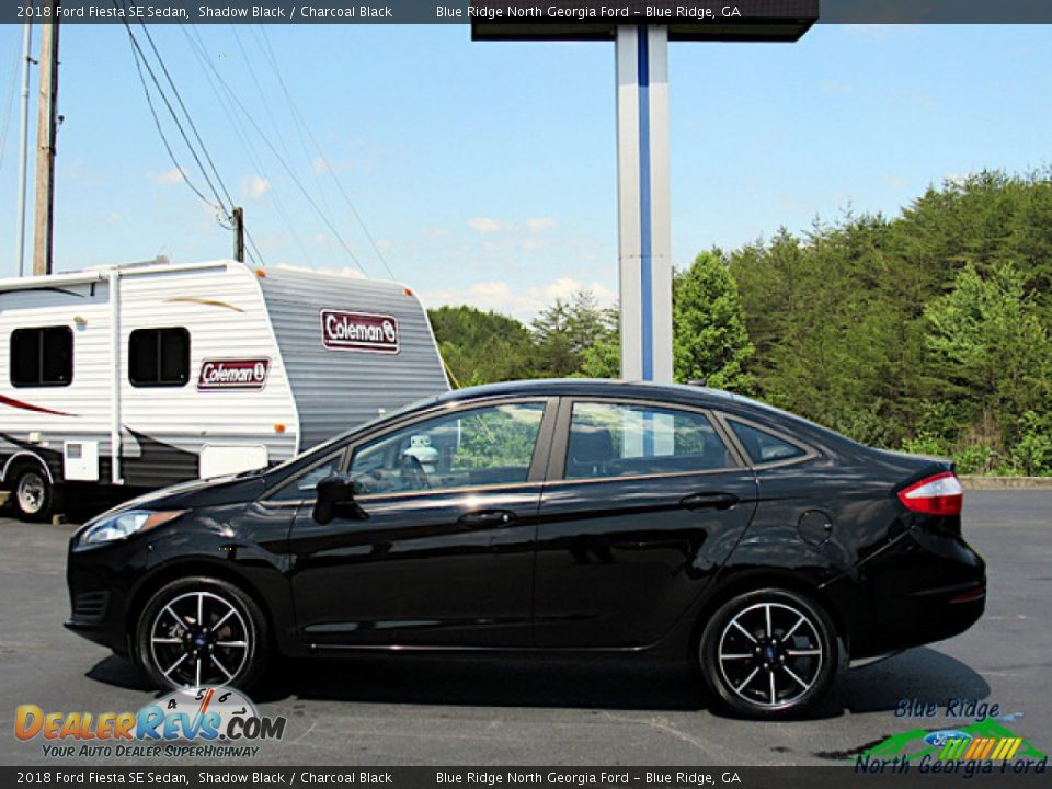 2018 Ford Fiesta SE Sedan Shadow Black / Charcoal Black Photo #2
