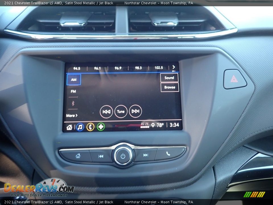 2021 Chevrolet TrailBlazer LS AWD Satin Steel Metallic / Jet Black Photo #16