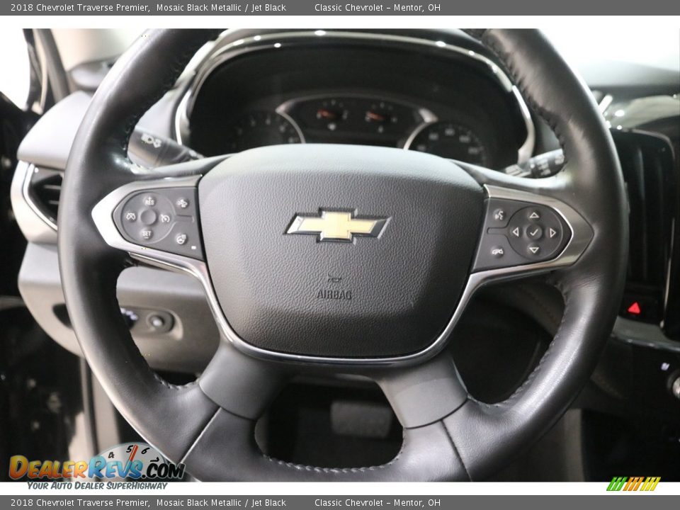 2018 Chevrolet Traverse Premier Mosaic Black Metallic / Jet Black Photo #8