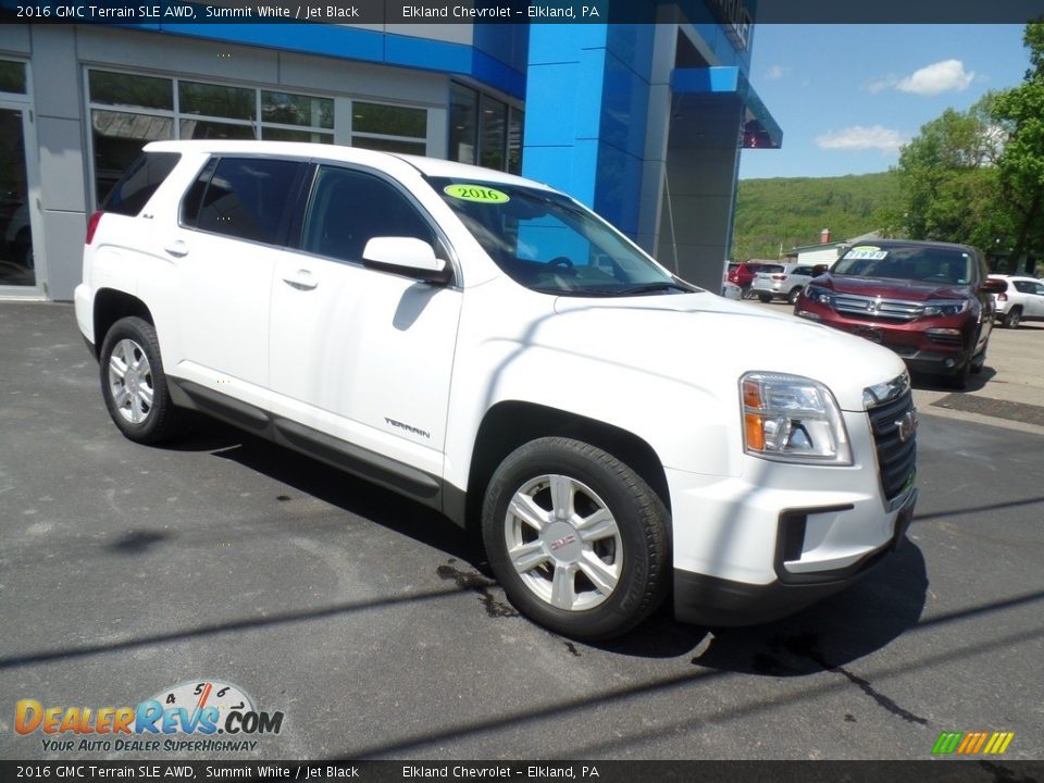 2016 GMC Terrain SLE AWD Summit White / Jet Black Photo #4