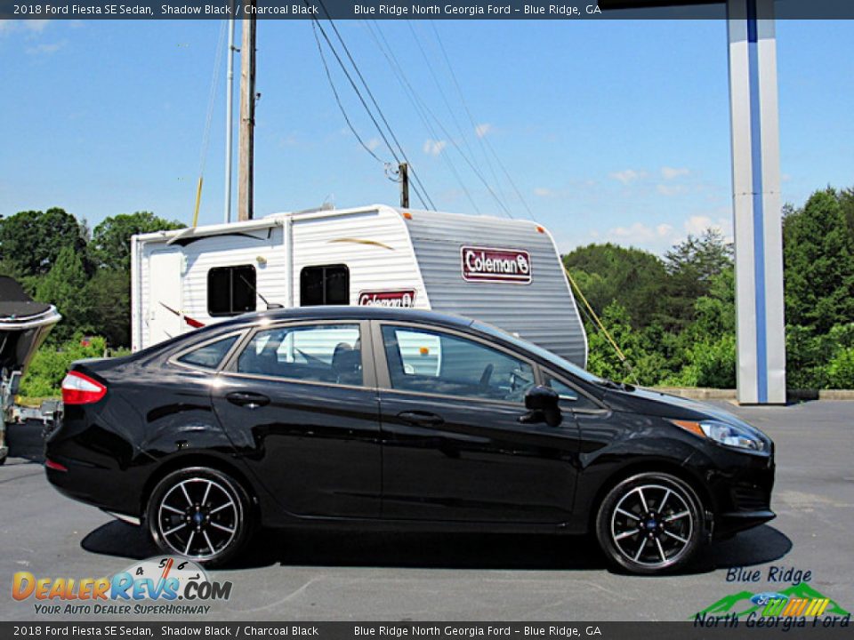2018 Ford Fiesta SE Sedan Shadow Black / Charcoal Black Photo #6