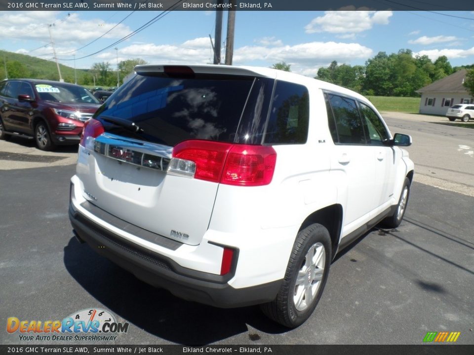 2016 GMC Terrain SLE AWD Summit White / Jet Black Photo #6