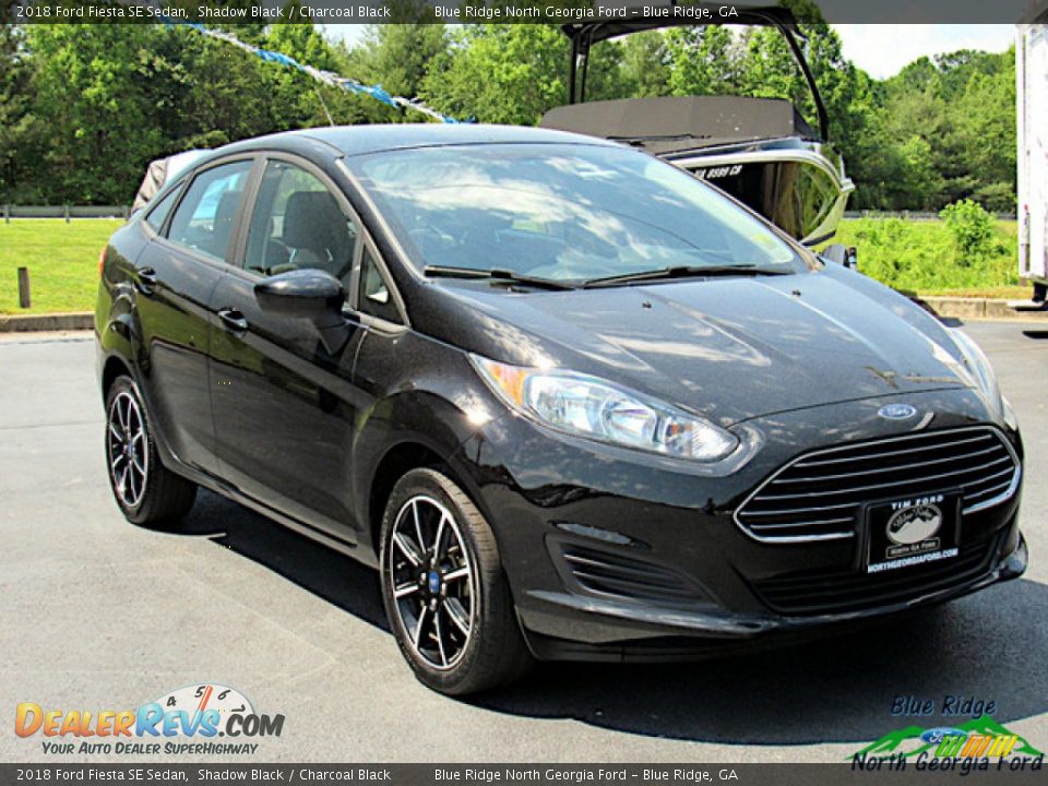 2018 Ford Fiesta SE Sedan Shadow Black / Charcoal Black Photo #7