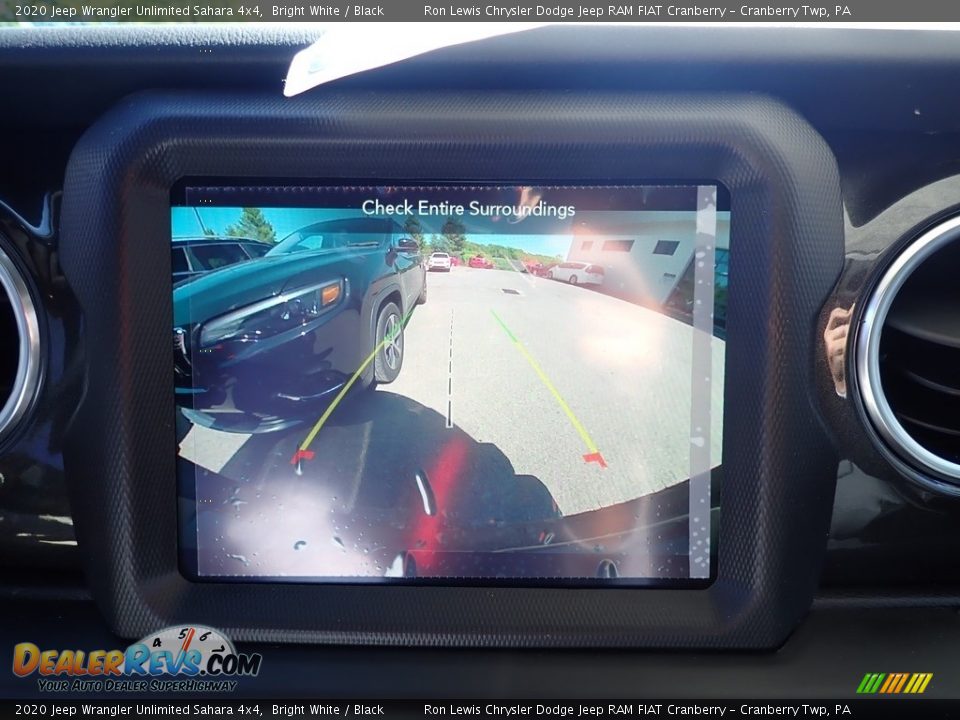 2020 Jeep Wrangler Unlimited Sahara 4x4 Bright White / Black Photo #16