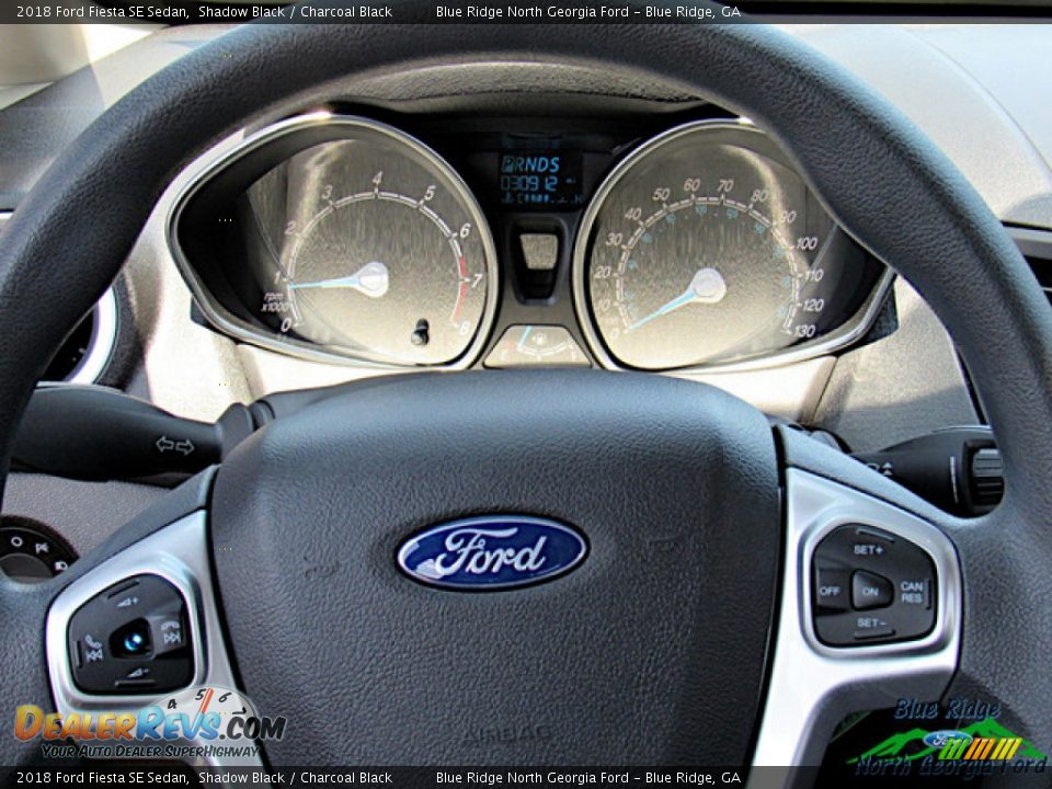 2018 Ford Fiesta SE Sedan Shadow Black / Charcoal Black Photo #17