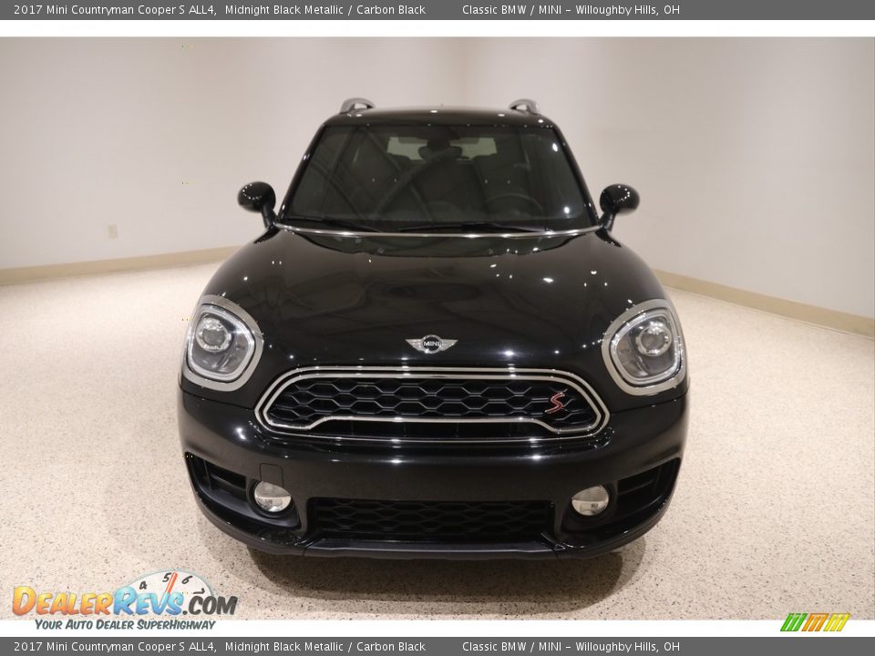 2017 Mini Countryman Cooper S ALL4 Midnight Black Metallic / Carbon Black Photo #2