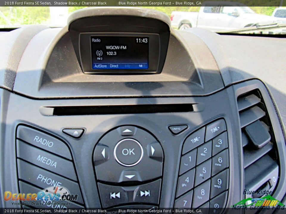 2018 Ford Fiesta SE Sedan Shadow Black / Charcoal Black Photo #19