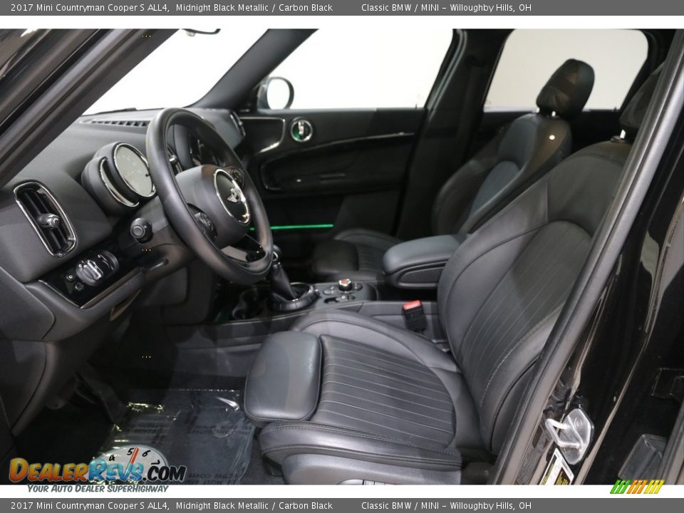 2017 Mini Countryman Cooper S ALL4 Midnight Black Metallic / Carbon Black Photo #6