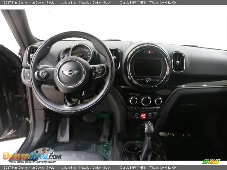 2017 Mini Countryman Cooper S ALL4 Midnight Black Metallic / Carbon Black Photo #7