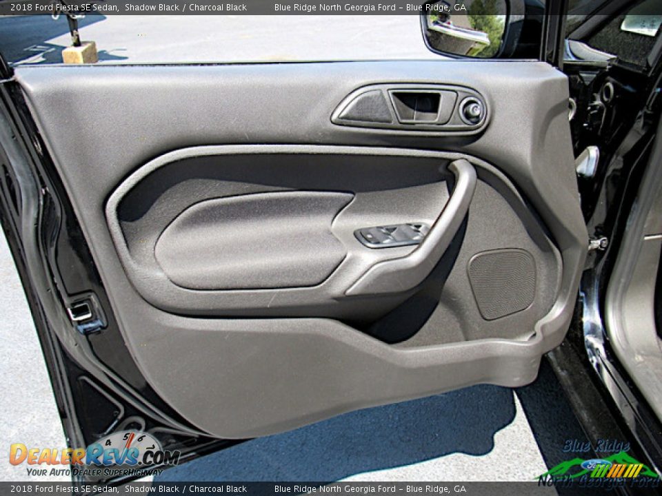 2018 Ford Fiesta SE Sedan Shadow Black / Charcoal Black Photo #25