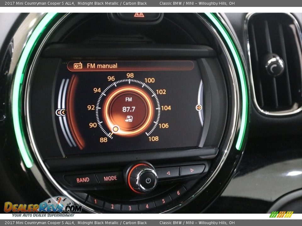 2017 Mini Countryman Cooper S ALL4 Midnight Black Metallic / Carbon Black Photo #11