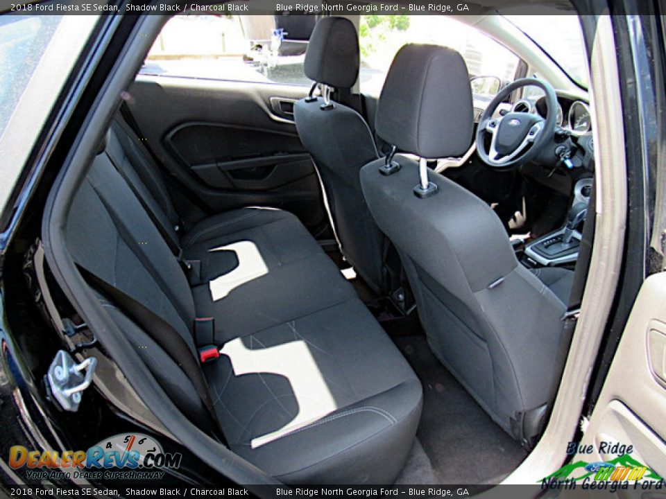2018 Ford Fiesta SE Sedan Shadow Black / Charcoal Black Photo #28