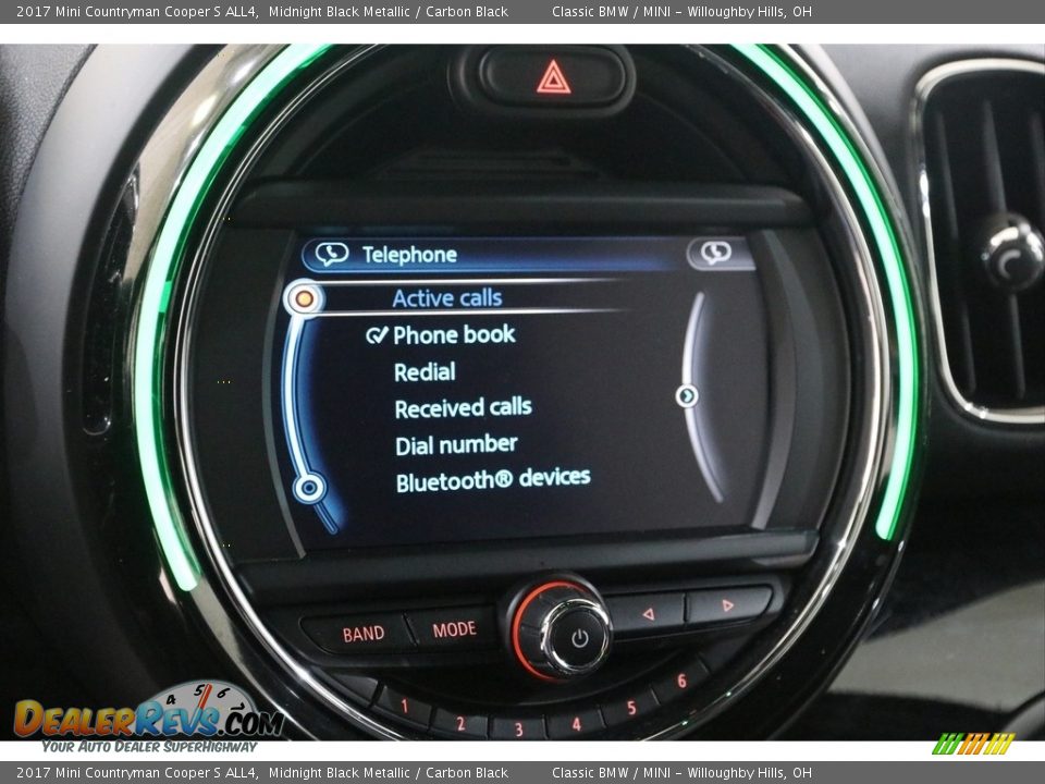 2017 Mini Countryman Cooper S ALL4 Midnight Black Metallic / Carbon Black Photo #12
