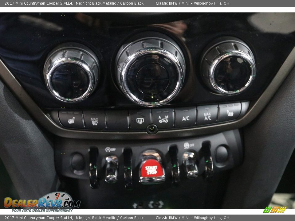 2017 Mini Countryman Cooper S ALL4 Midnight Black Metallic / Carbon Black Photo #13