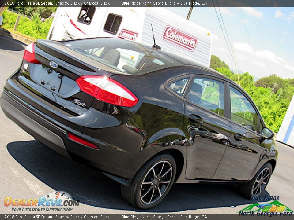 2018 Ford Fiesta SE Sedan Shadow Black / Charcoal Black Photo #31