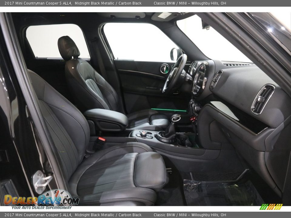 2017 Mini Countryman Cooper S ALL4 Midnight Black Metallic / Carbon Black Photo #15