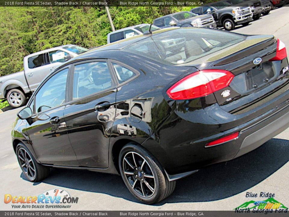 2018 Ford Fiesta SE Sedan Shadow Black / Charcoal Black Photo #32