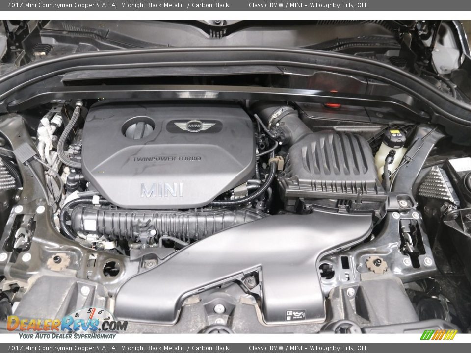 2017 Mini Countryman Cooper S ALL4 Midnight Black Metallic / Carbon Black Photo #18