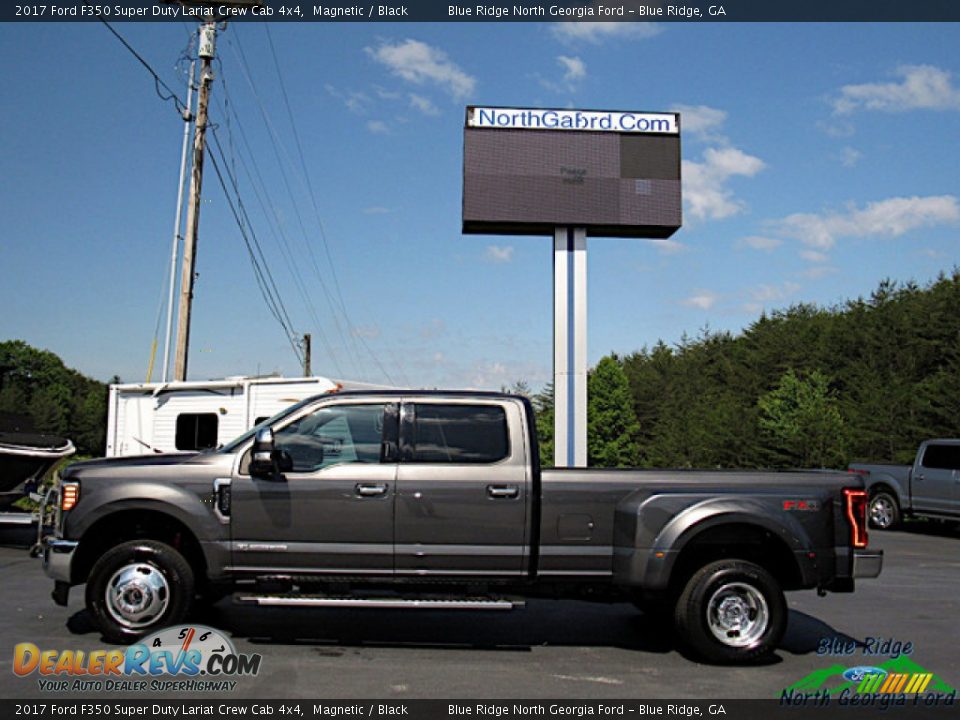 2017 Ford F350 Super Duty Lariat Crew Cab 4x4 Magnetic / Black Photo #2