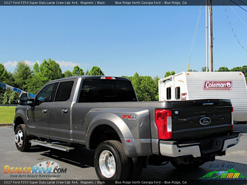 2017 Ford F350 Super Duty Lariat Crew Cab 4x4 Magnetic / Black Photo #3