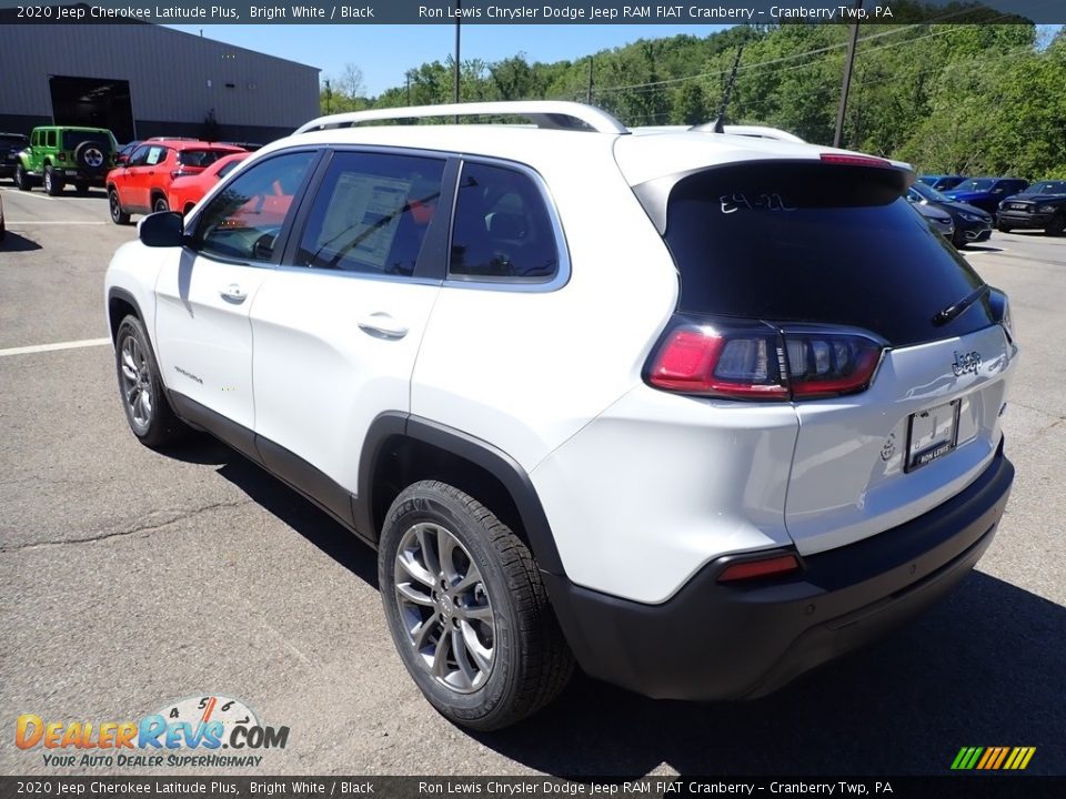 2020 Jeep Cherokee Latitude Plus Bright White / Black Photo #4